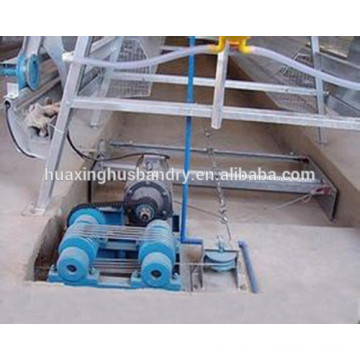 manufacturer supply manure scraper machine for chicken cage farm